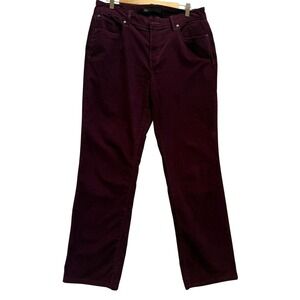 Levi's 505 Straight Leg Corduroy Pants Burgundy Women's‎ Size 10 Regular